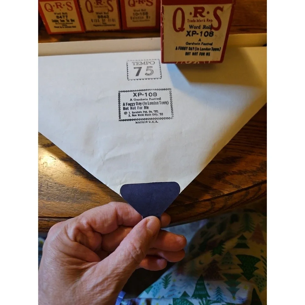 Lot of 14 Vintage QRS Player Piano Rolls